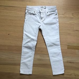 Vineyard Vines girls white skinny jeans